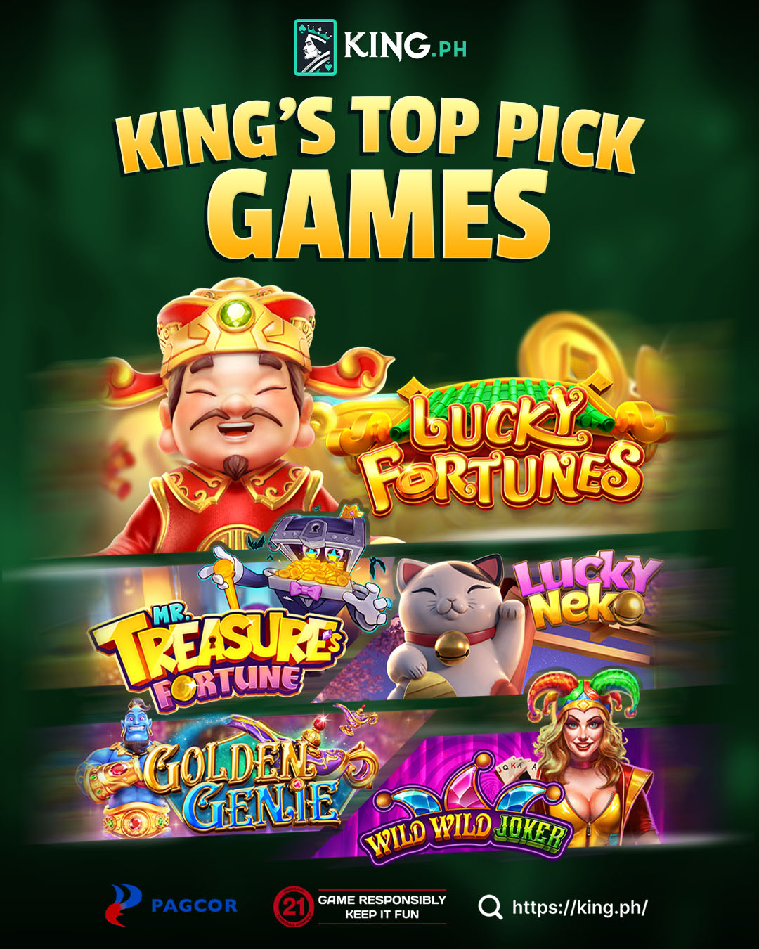 A variety of casino games.
